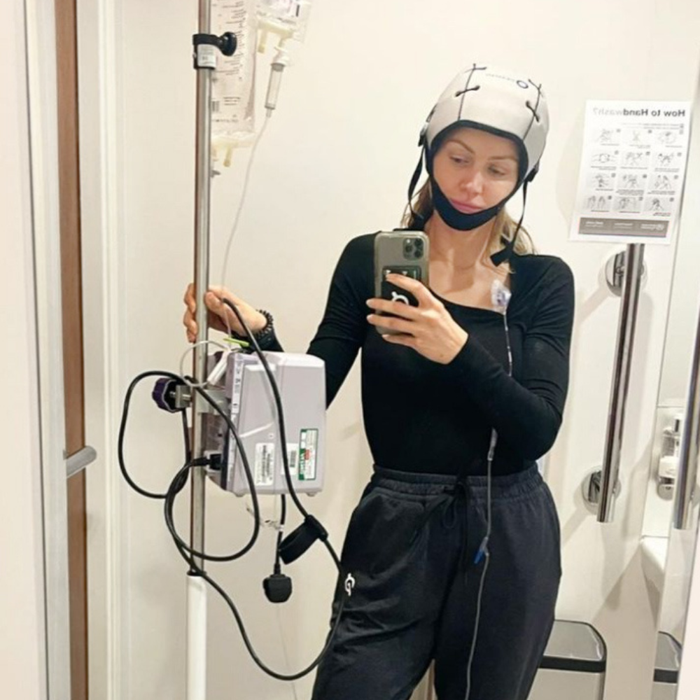 Image of Leanne Hainsby media coverage scalp cooling in London