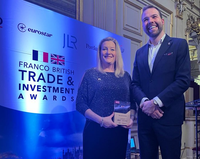 SME of the Year Award for Paxman at the Franco-British Trade and Investment Awards 2023